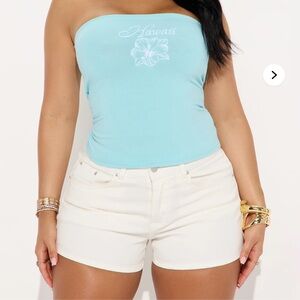 Aloha Hawaii Tube Top - Light baby Blue
